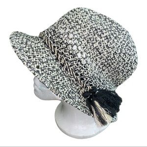 Echo Panama Paper Straw Hat with Twisted Two-Toned Band and End Tassel.